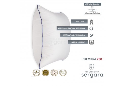 Cuscino d´Oca Sergara Premium 750 | Medio