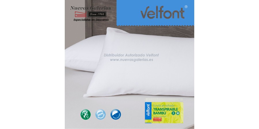 Funda de Almohada BambÃº Impermeable Blanca | Velfont