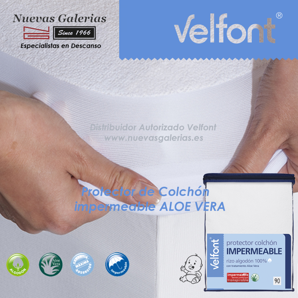 VELFONT - Protector colchón Basic 100% alg velfont, reversible