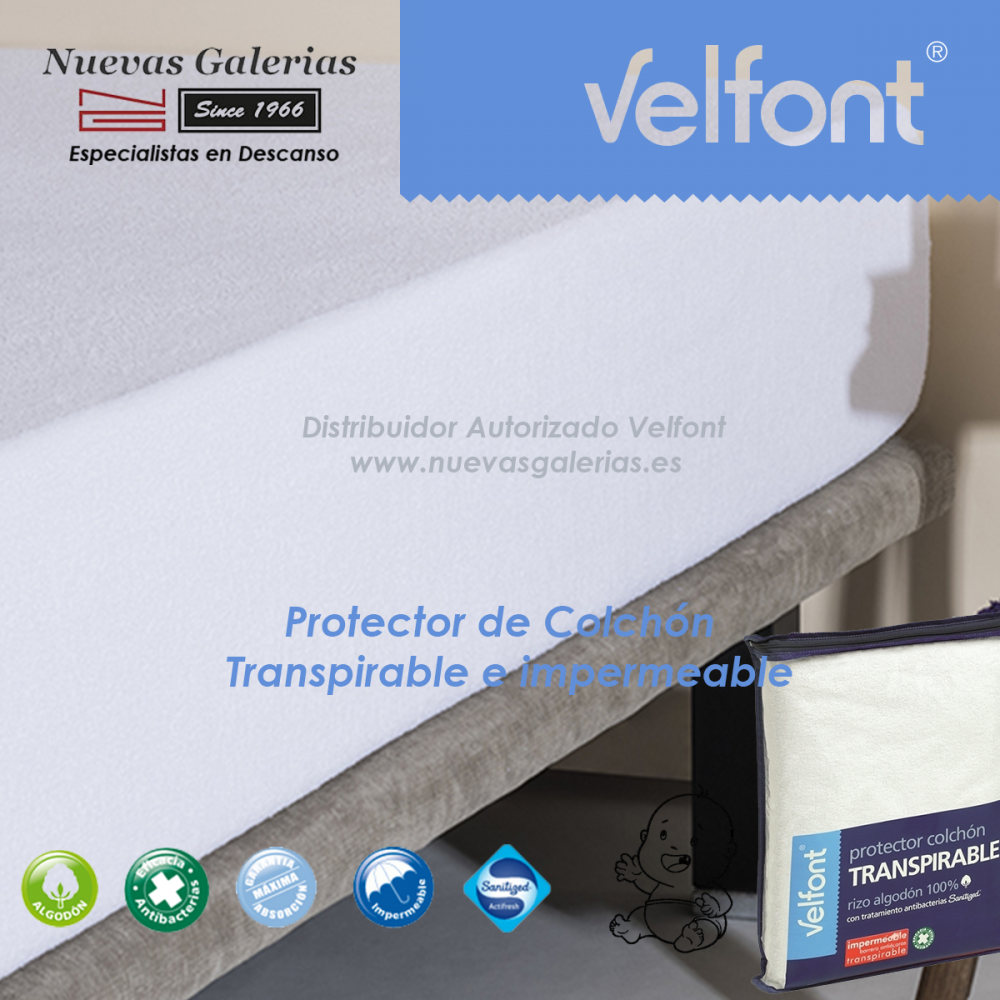 Protector colchón cuna transpirable Velfont