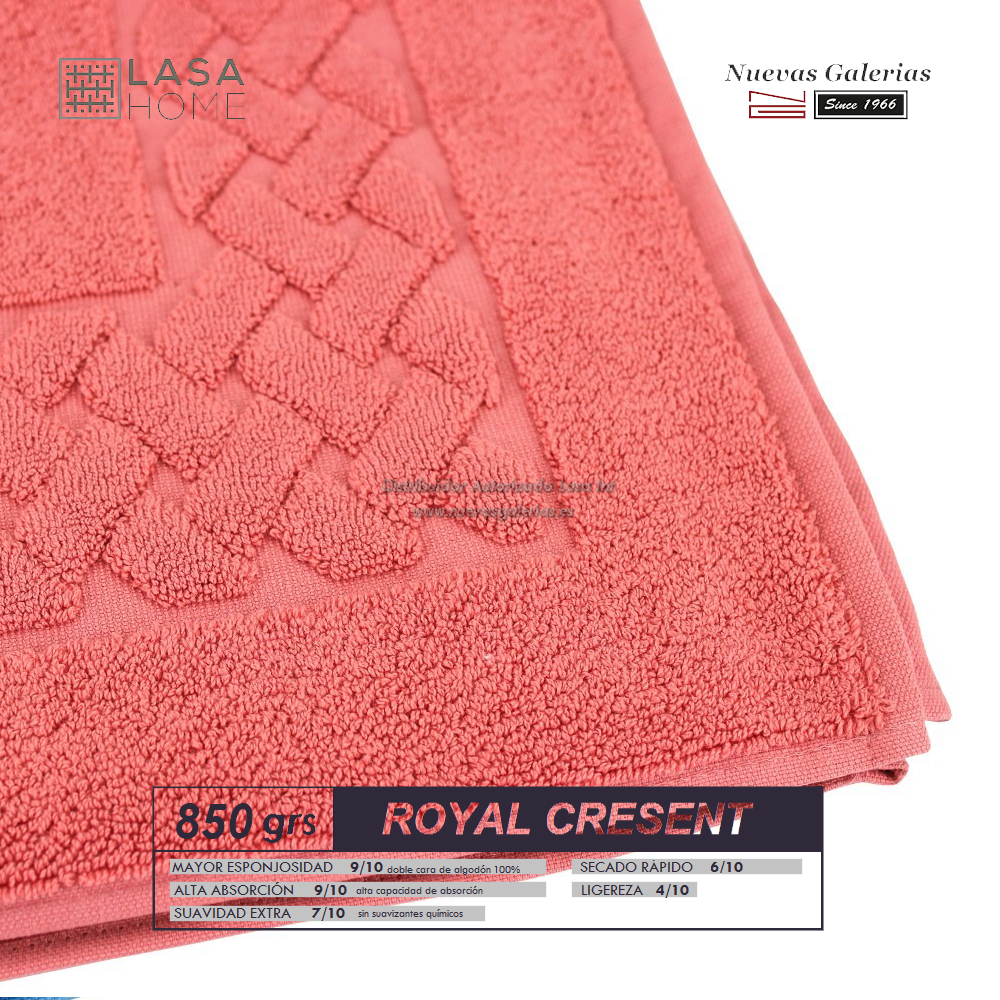 100 Cotton Bath Mat 850 Gsm Red Terracotta Royal Cresent Nuev