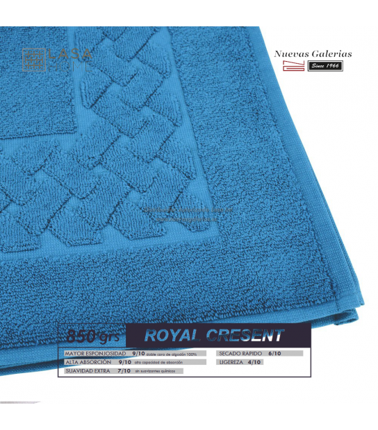 Tappeto da bagno Myri 70x120cm Blu e Rosso Motivo etnico