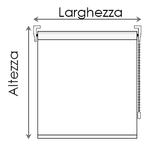 BX-FIT-----L.110-H.160 - FIT - tenda a rullo con guide laterali ed  installazione diretta su interno cornice senza fori. Cassonetto, guide e  fondali disponibili in vari colori. Da abbinare a tessuti Polyscreen,  decorativi